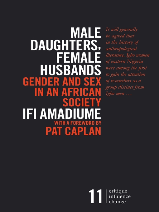 Cover image for Male Daughters, Female Husbands